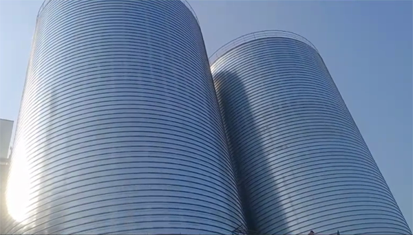 秭归2座混凝土高架卷板仓